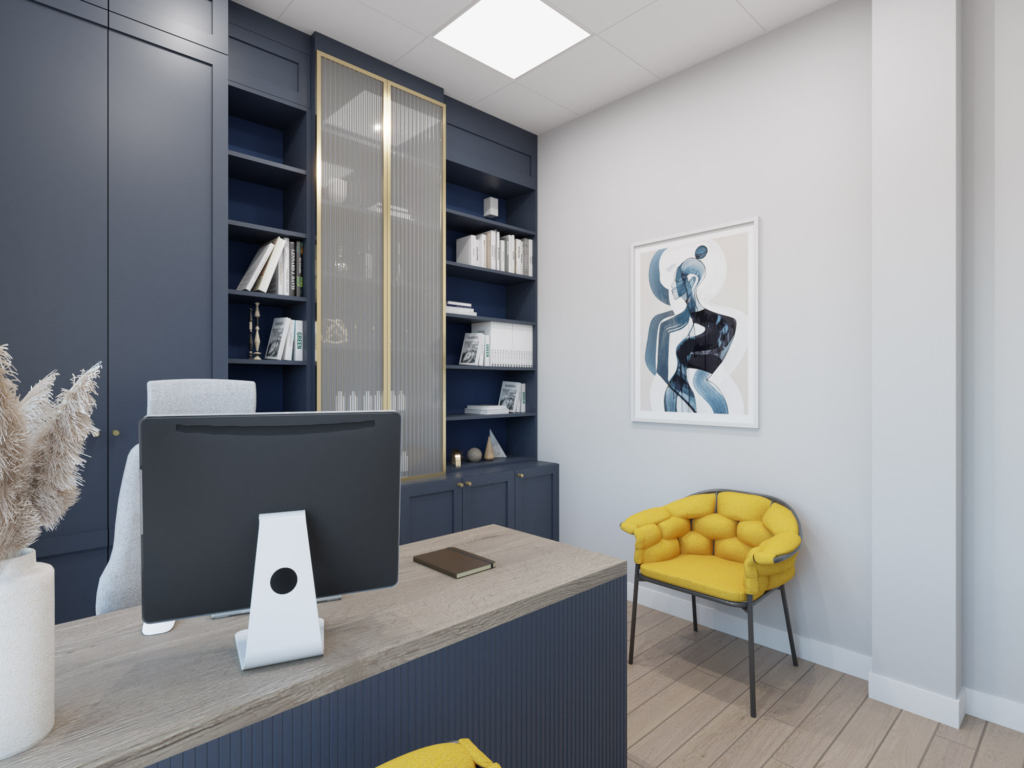 Projekt biura w domu Ka Studio